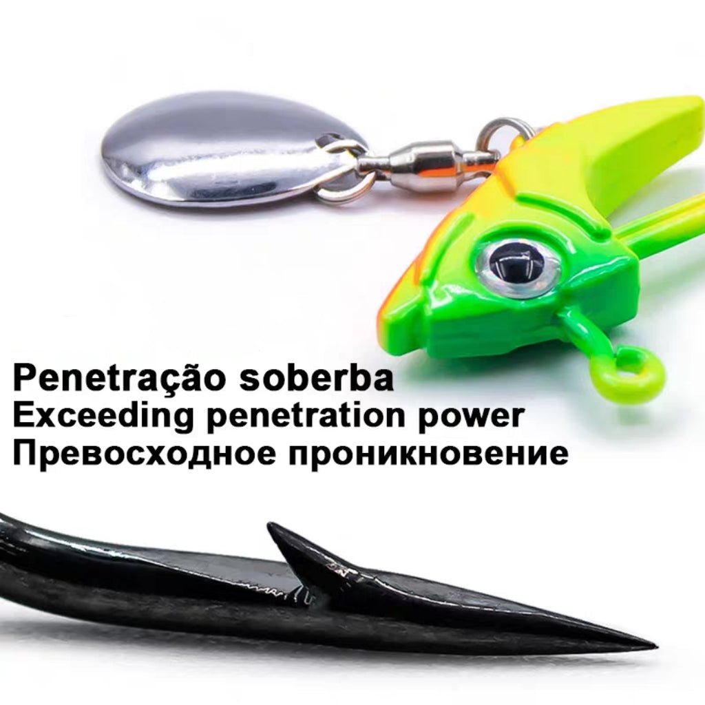 Spinner Fish Head Lead Head Hook