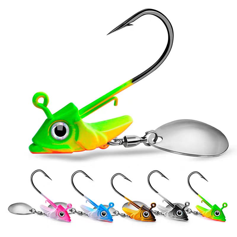 Spinner Fish Head Lead Head Hook