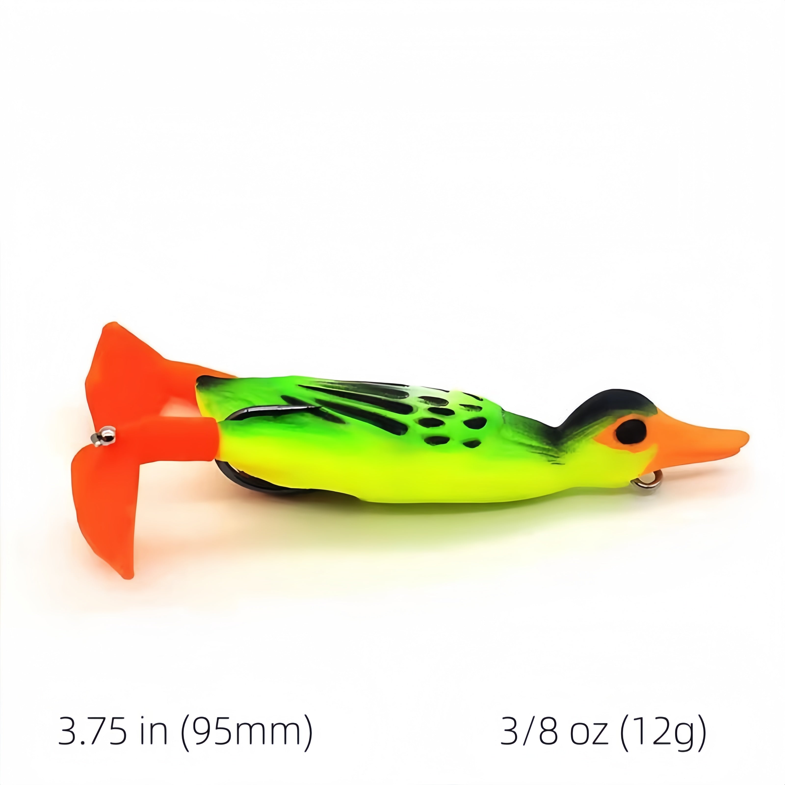 Duck Topwater Frog Lure – Soft Silicone Weedless Fishing Bait for Snakehead, Bass & Heavy Cover