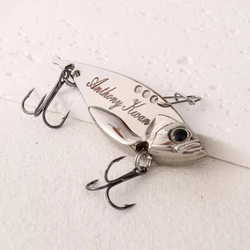 Custom Engraved Stainless Steel Fishing Lure